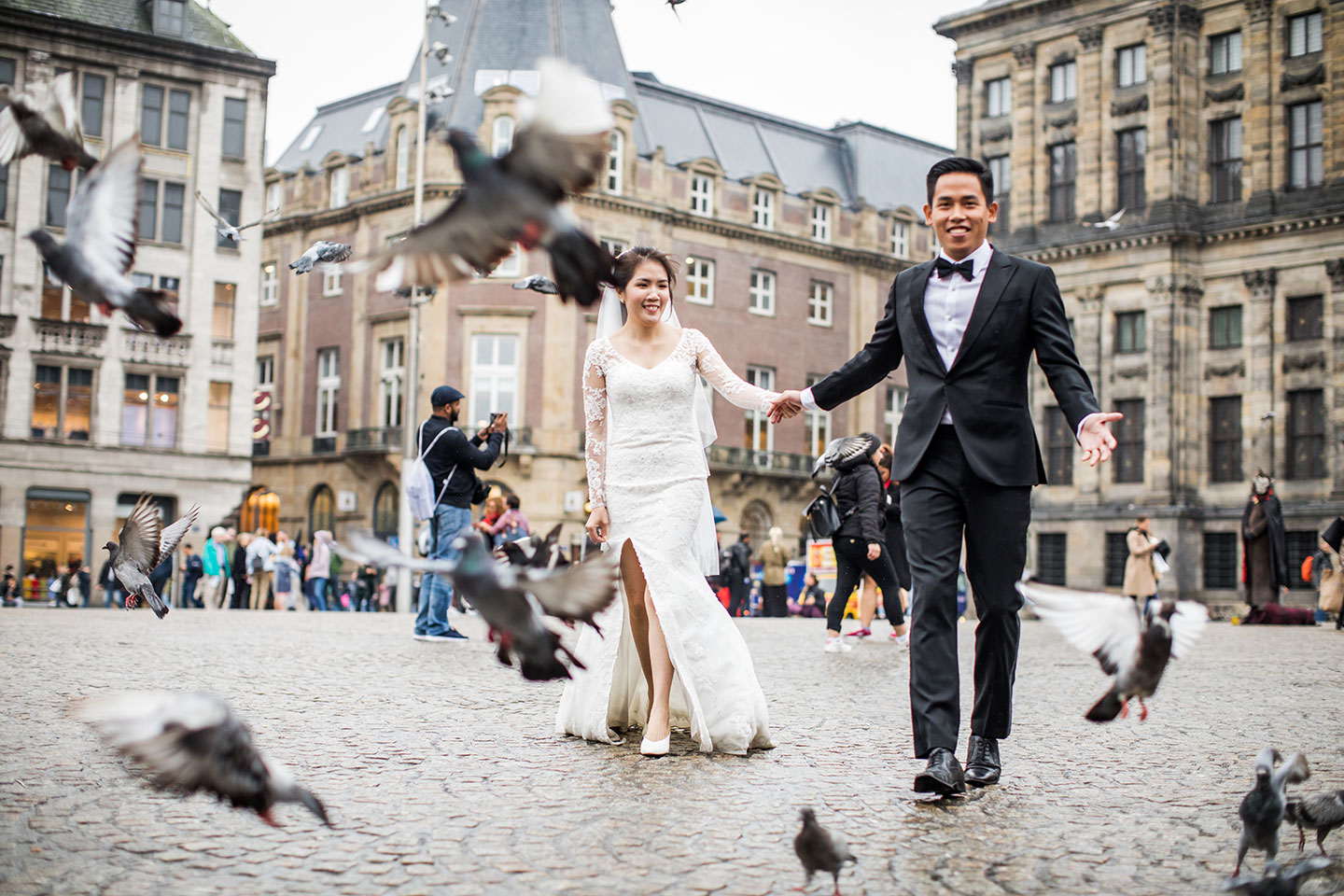 Overseas prewedding in Amsterdam