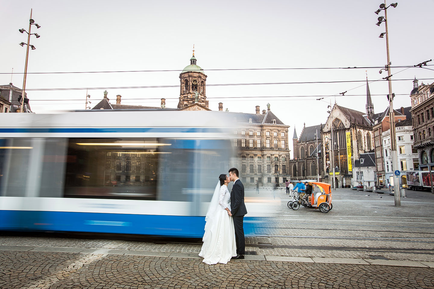 Sunrise photo shoot in Amsterdam