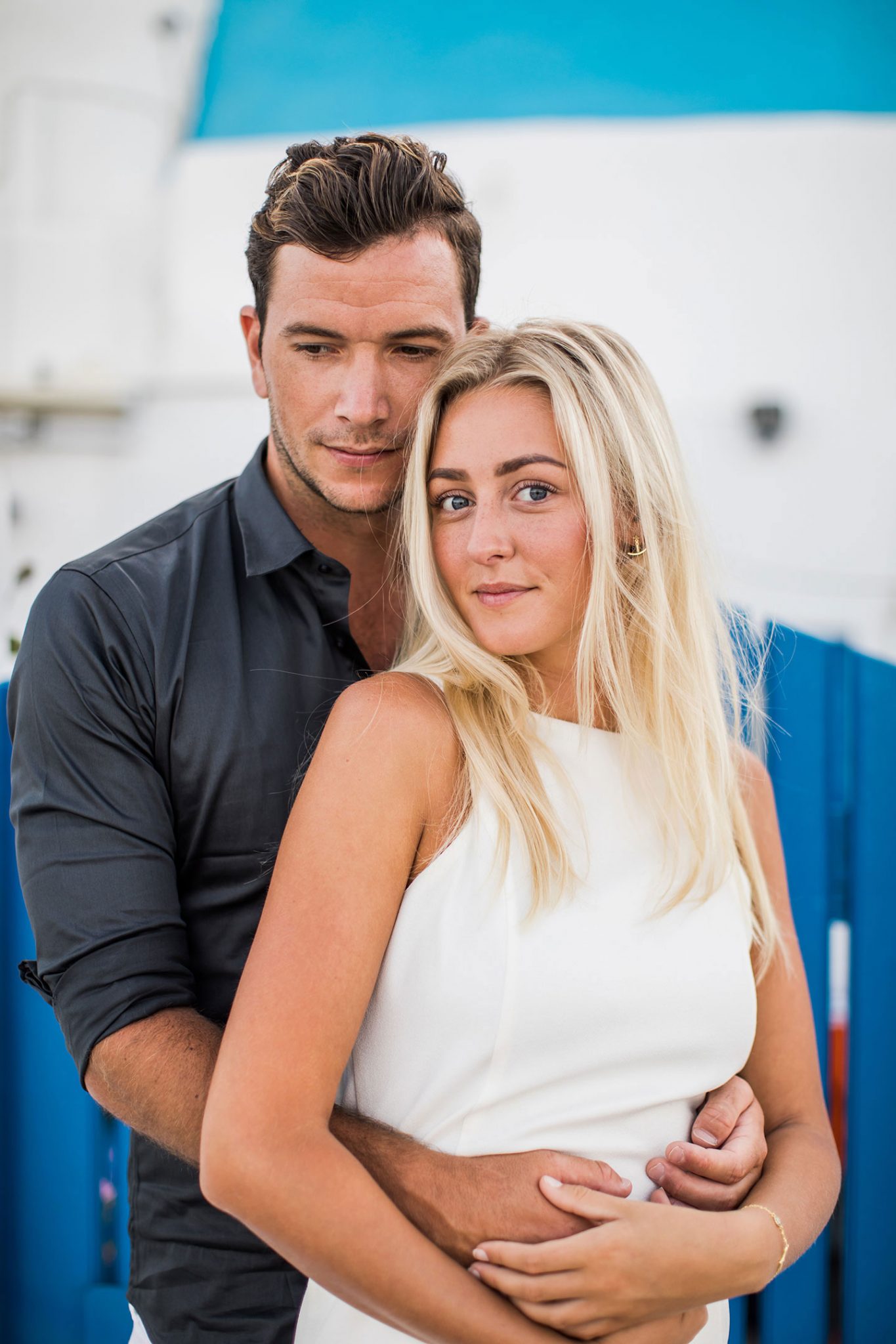 Santorini engagement shoot