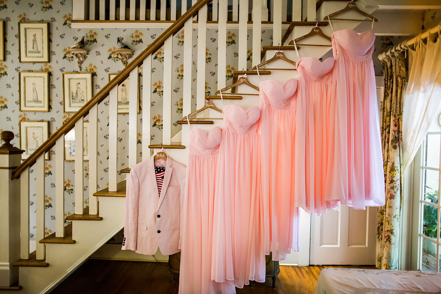 Historic Walton House Wedding Bridesmaids dresses