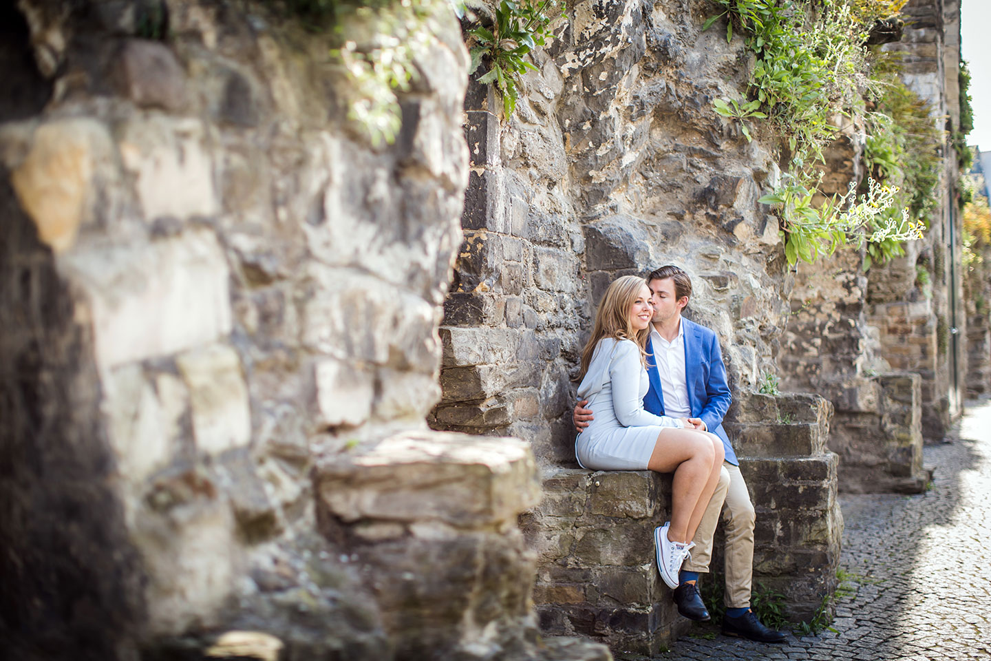 Romantic photoshoot of a couple in the Netherlands