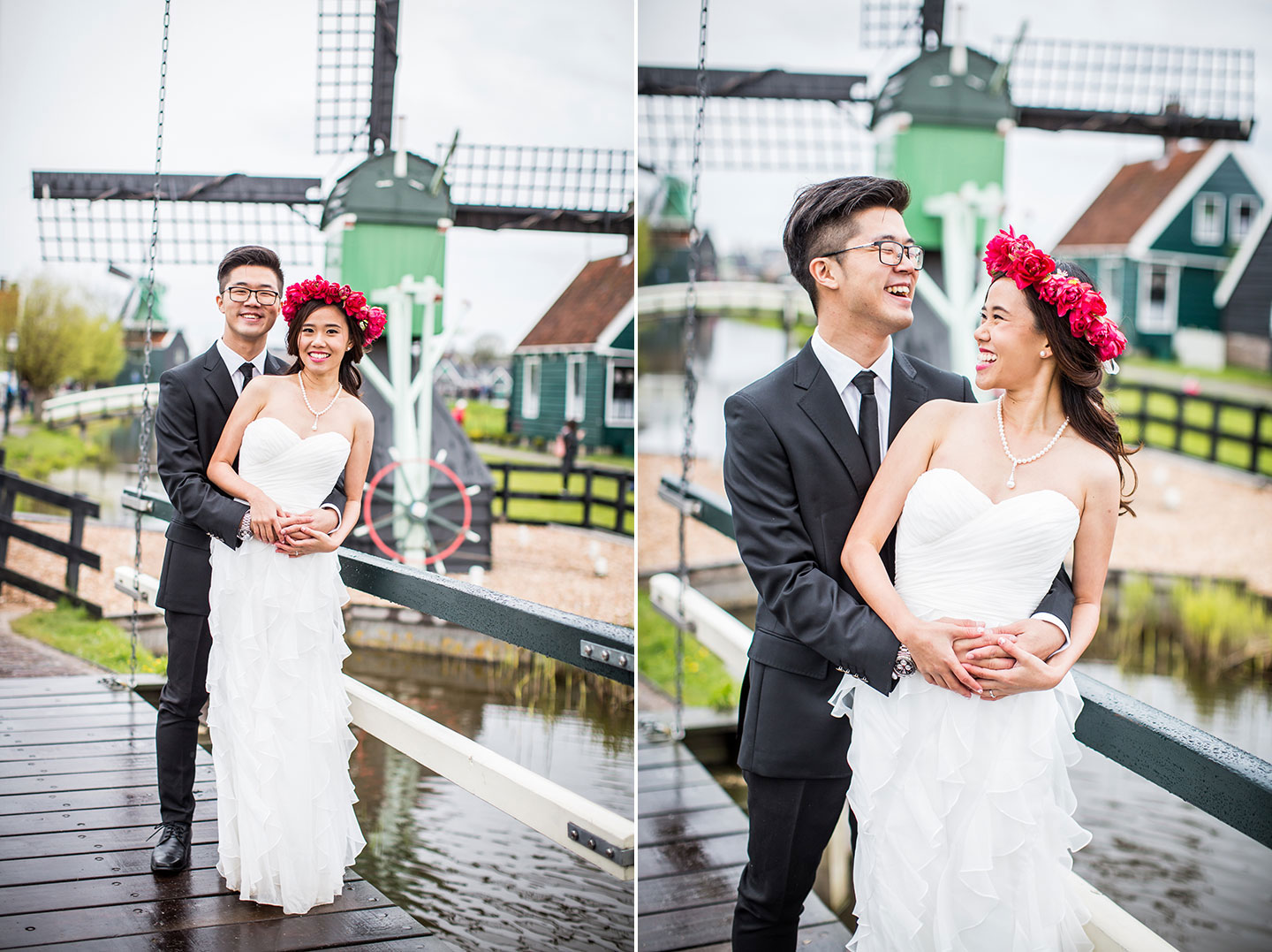 Windmills engagement shoot Netherlands