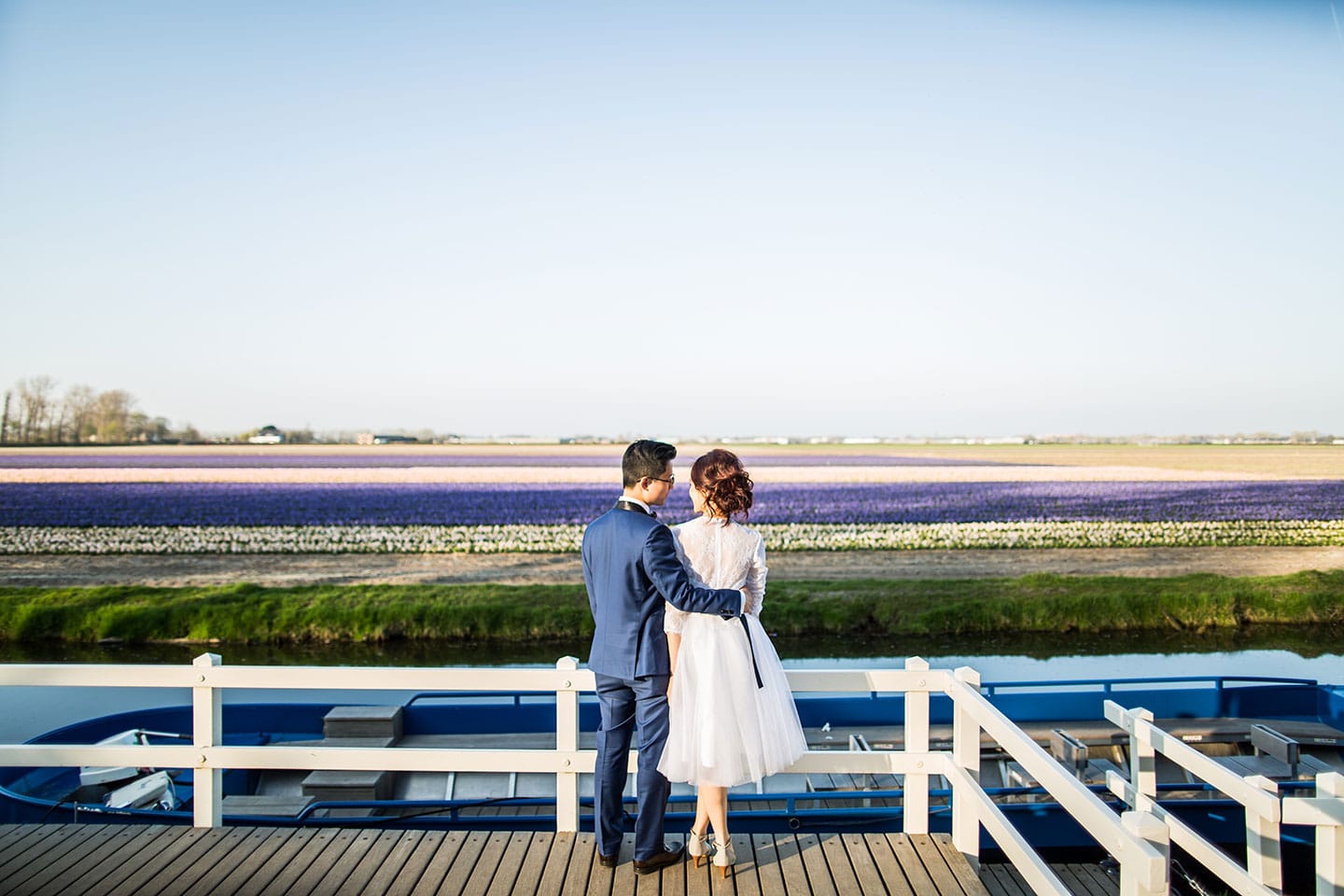 Tulip fields Netherlands photoshoot couple