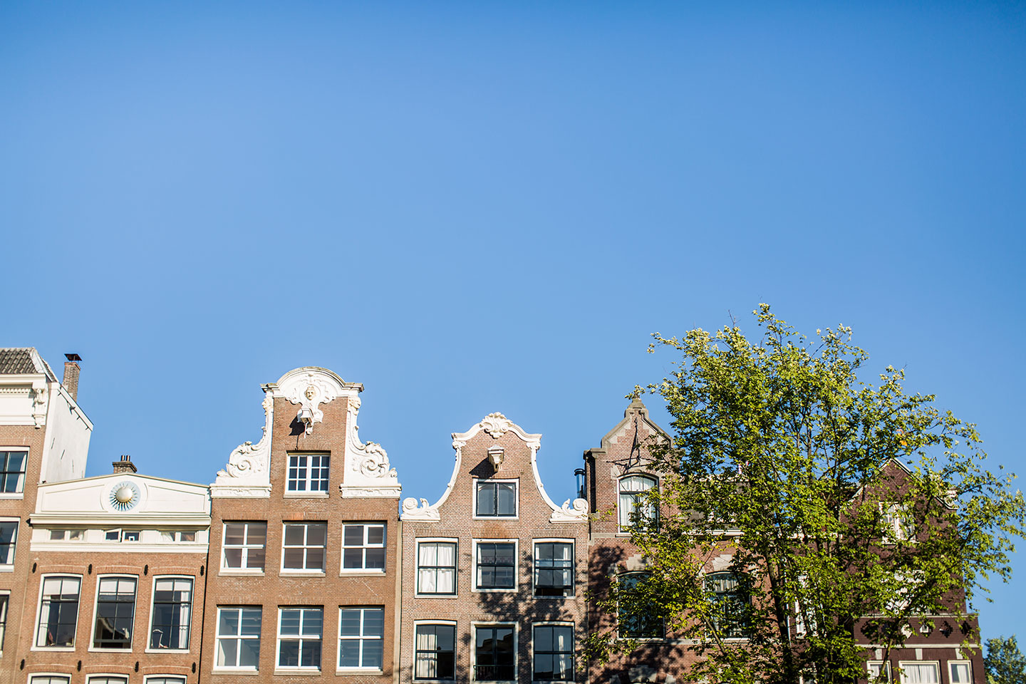 Dutch houses in Amsterdam