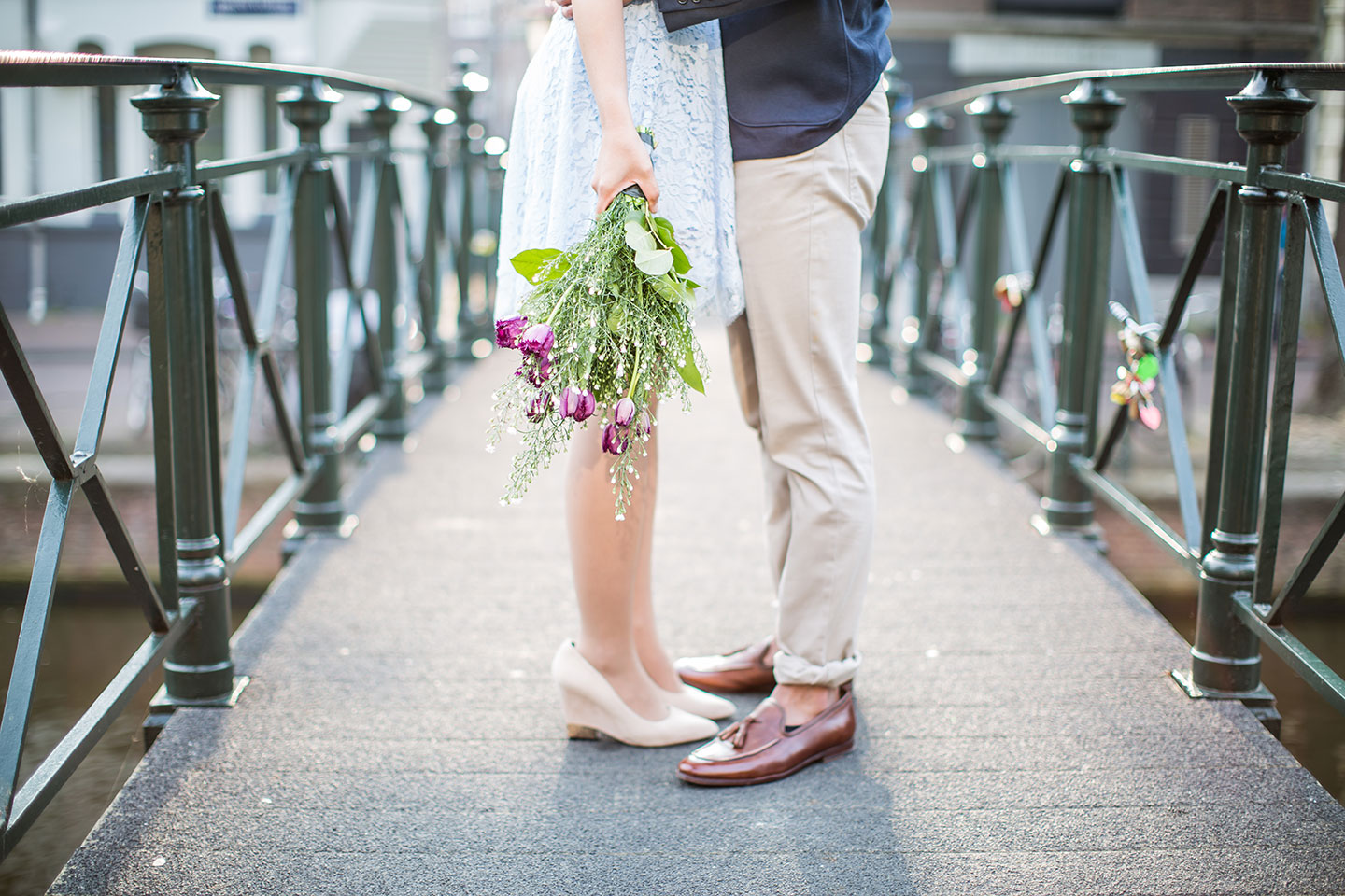Tulips during a prewedding shoot in Amsterdam