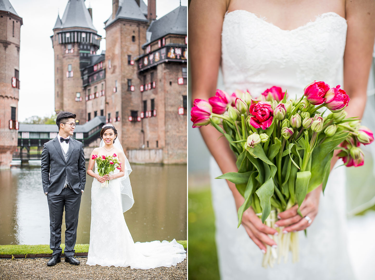 Romantic castle pre-wedding in Europe