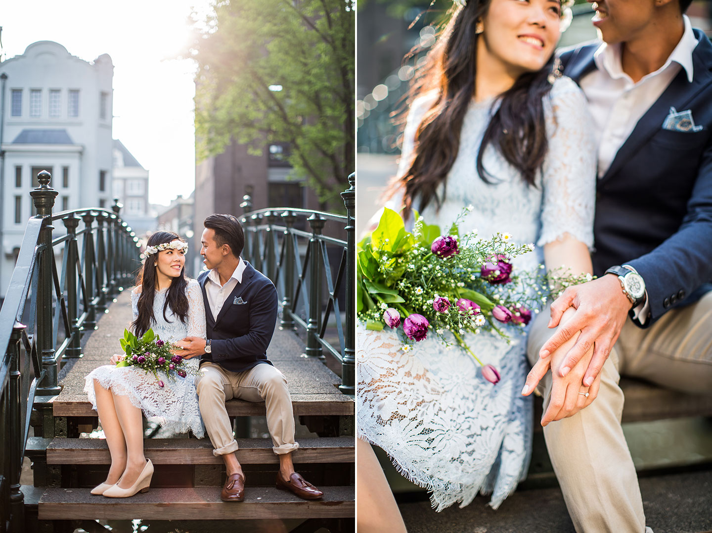 prewedding photography amsterdam with tulips