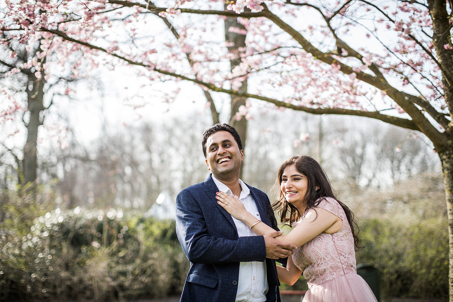 Indian couple during a pre wedding shoot in Amsterdam