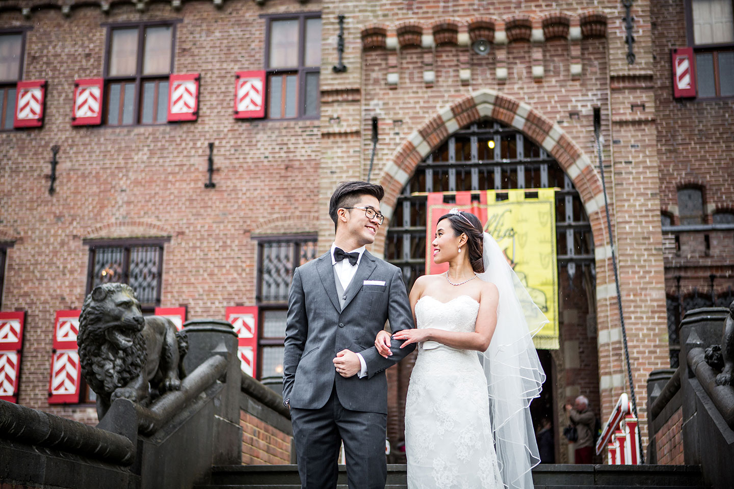 Castle pre-wedding shoot in Europe