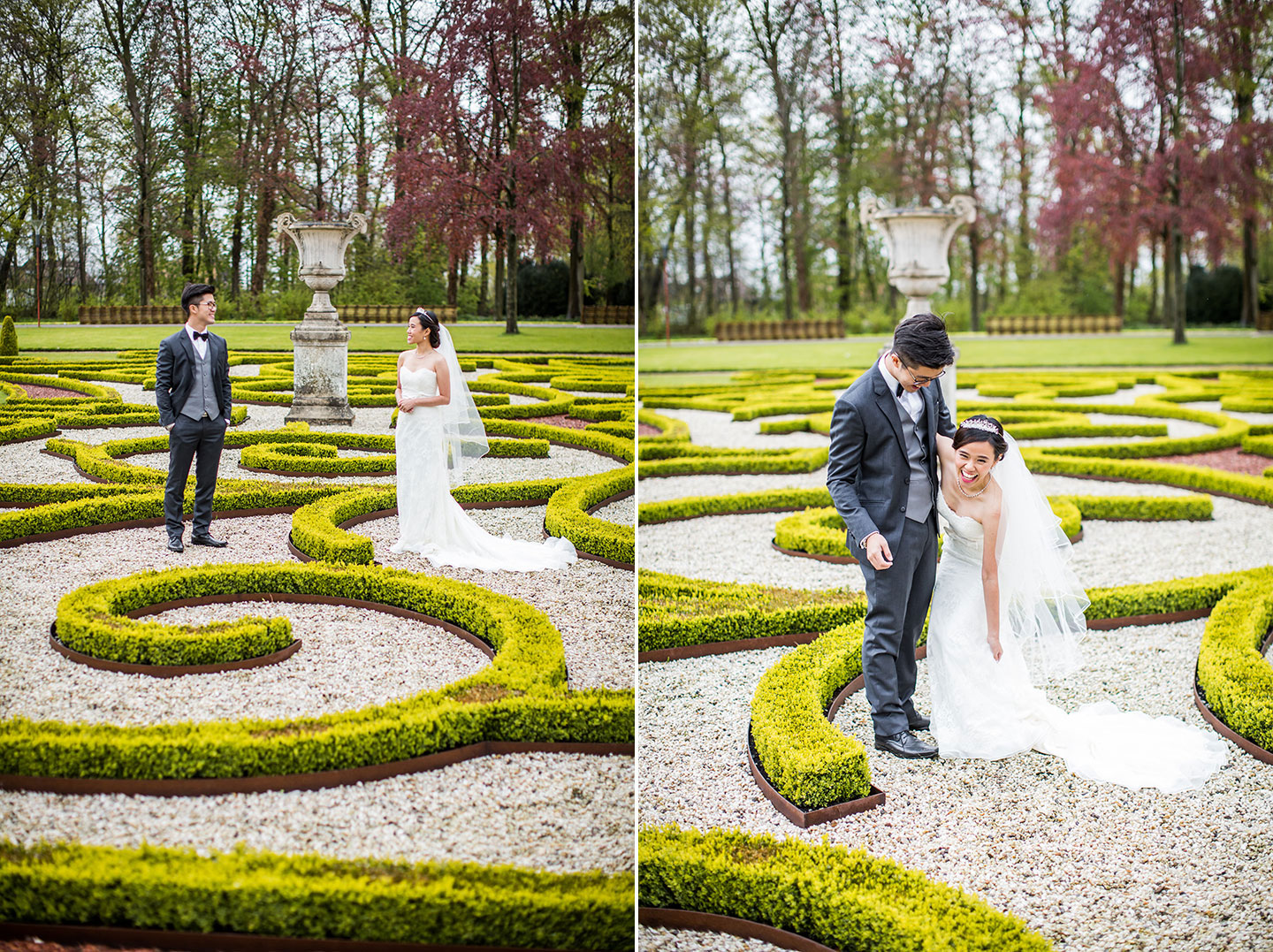 Pre-wedding at a castle in Europe