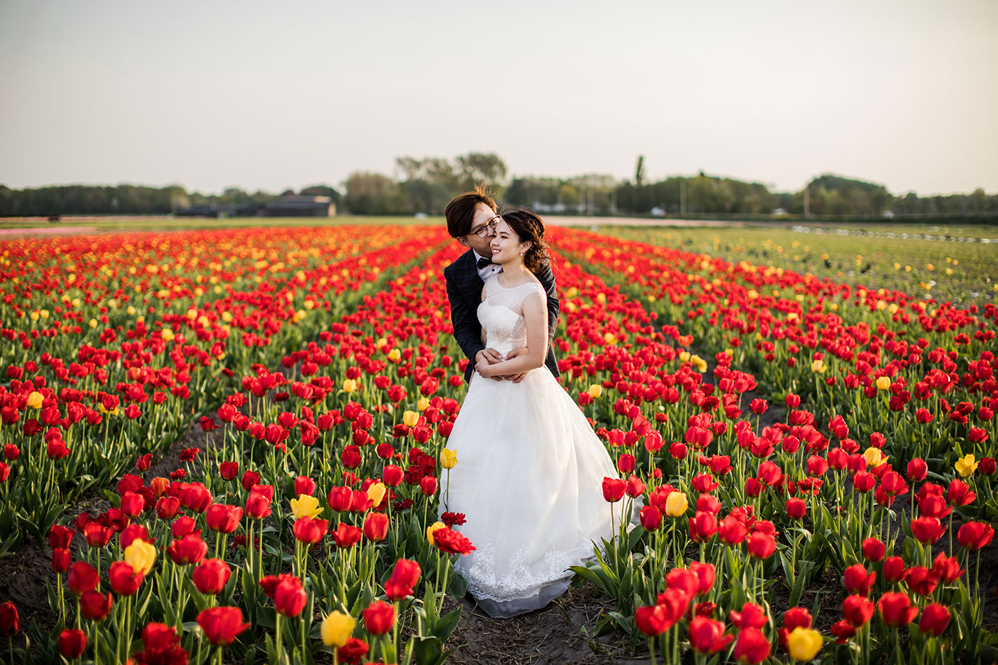 Photographer Tulip Fields Pre Wedding