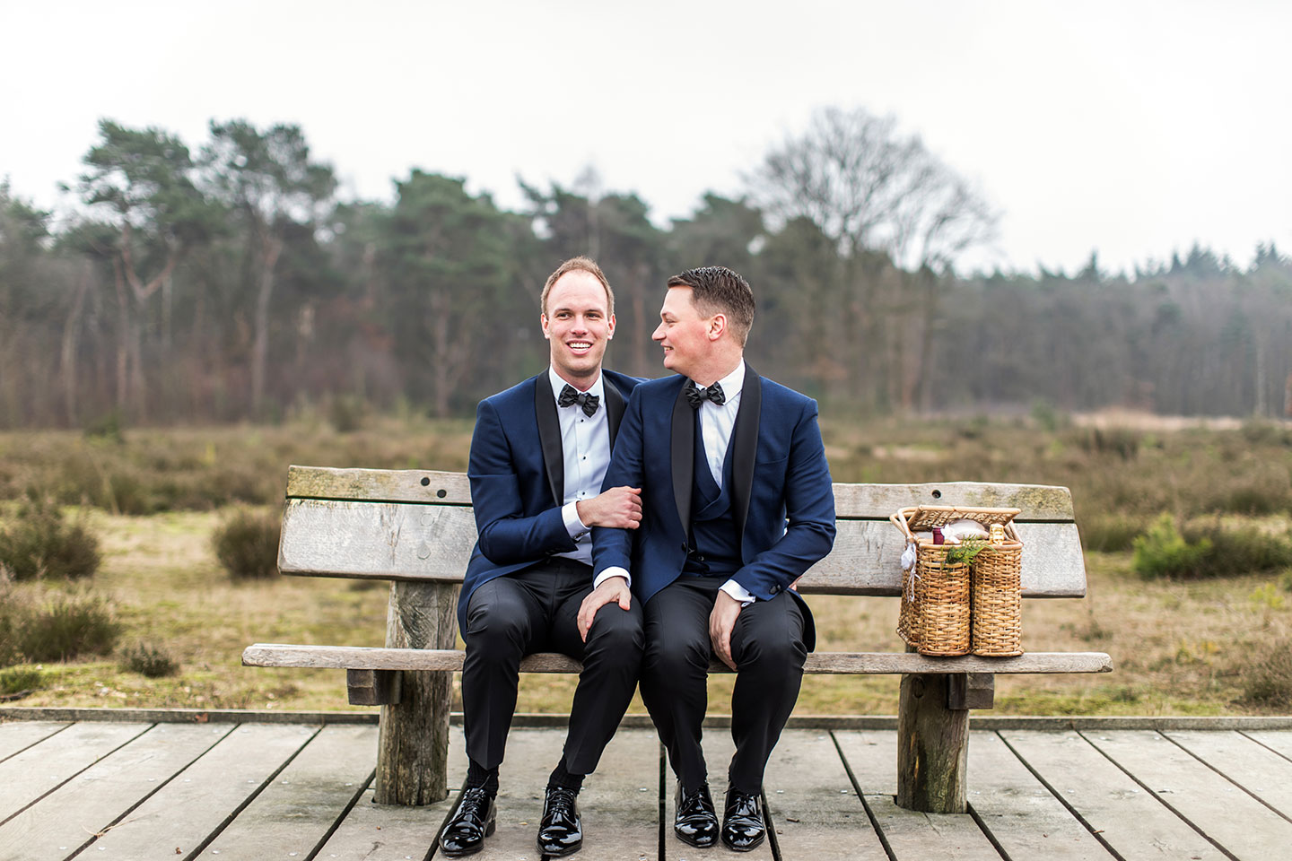 Bruiloft fotograaf twee mannen