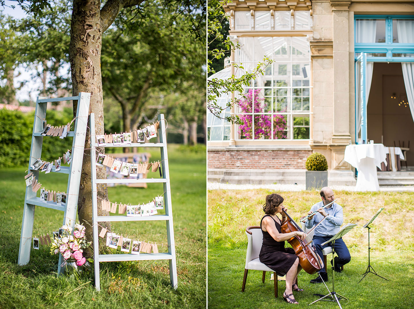 Live band buiten bij Orangerie Elswout