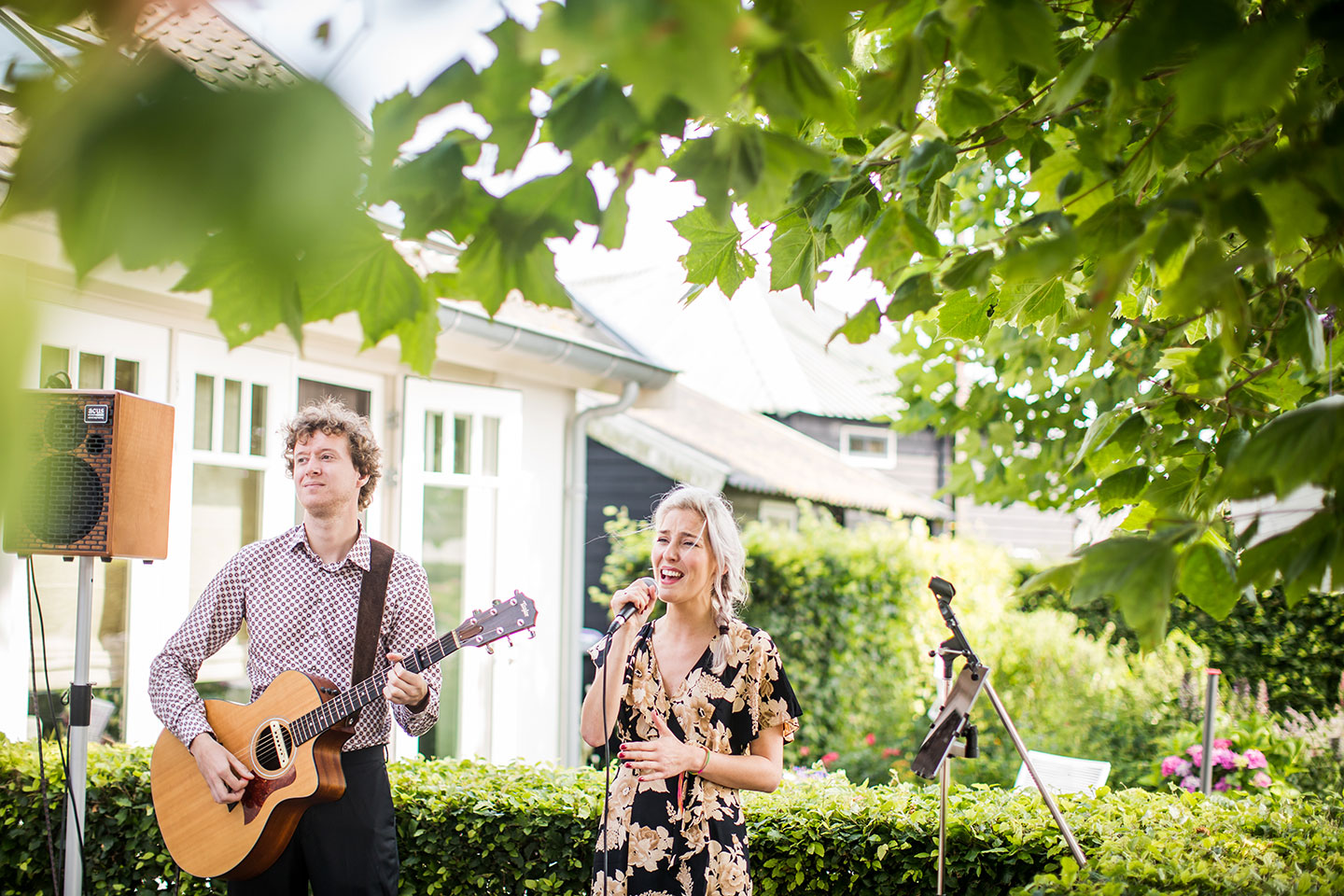 Live band tijdens een bruiloft bij Villa Oldenhoff 