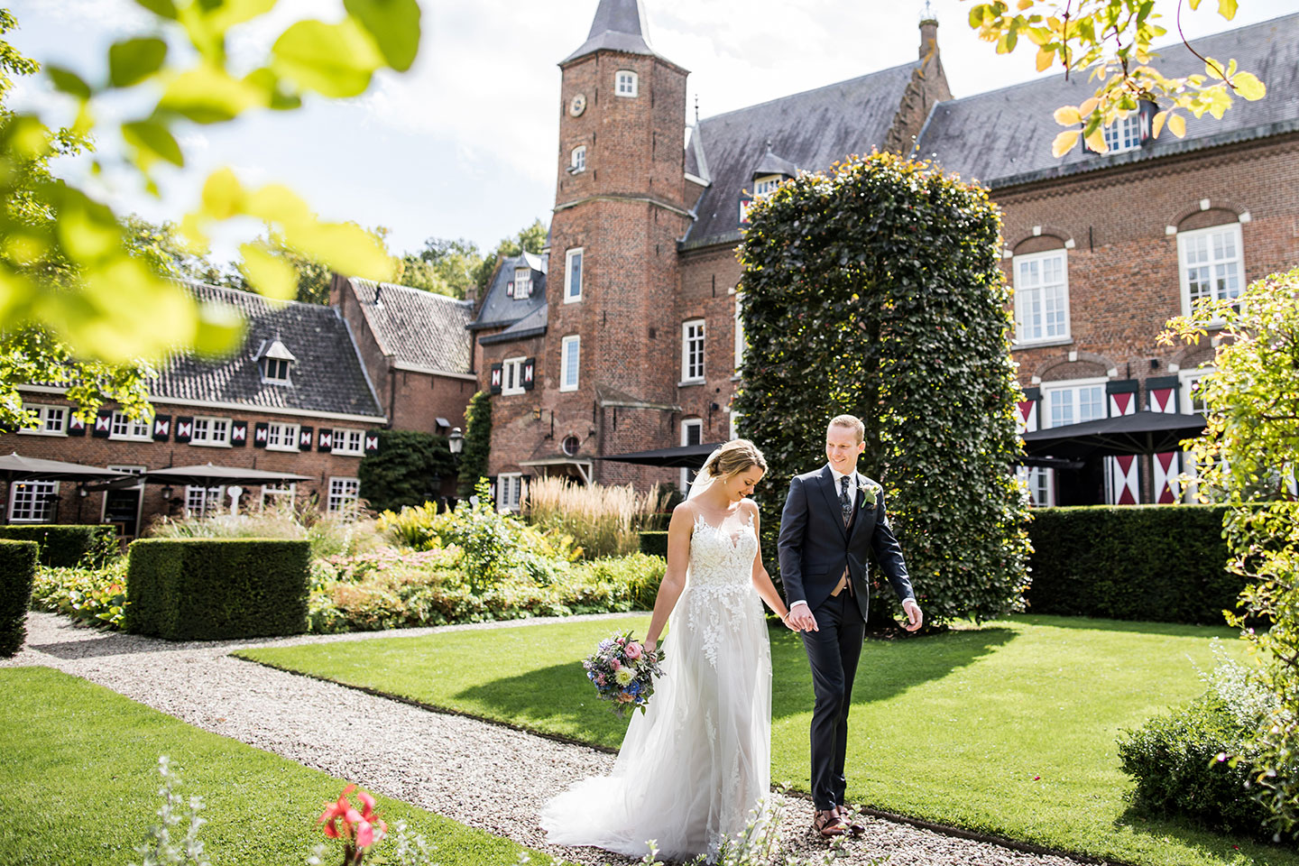 Bruidsfotograaf bij Kasteel Maurick