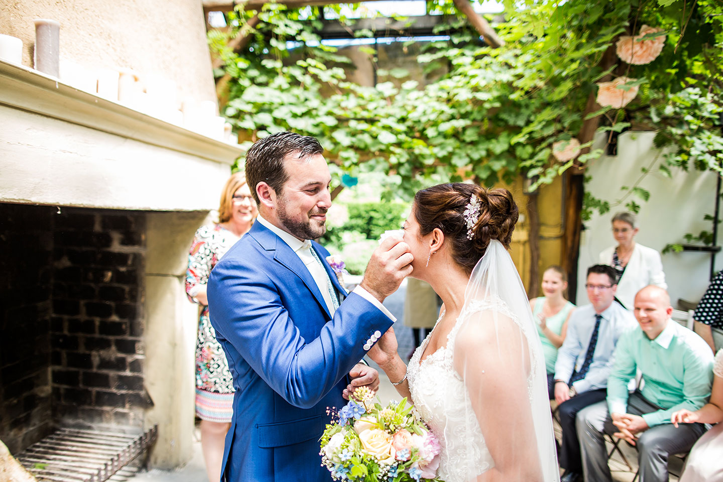 Trouwfotografie bij Domaine d'Heerstaayen