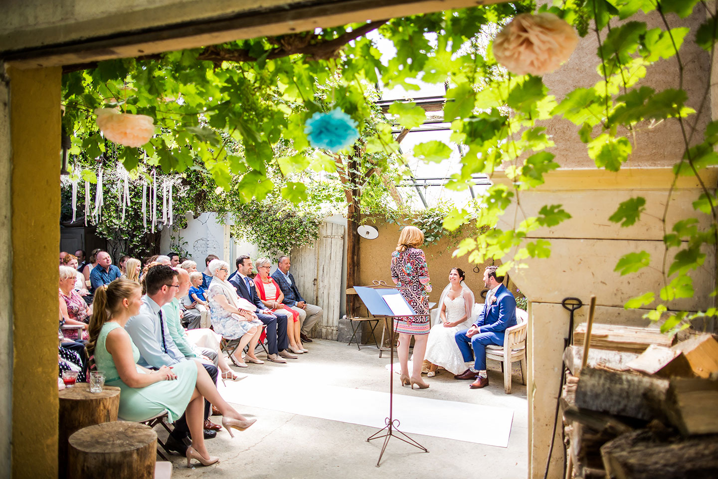 Fotograaf huwelijk bij Domaine d'Heerstaayen