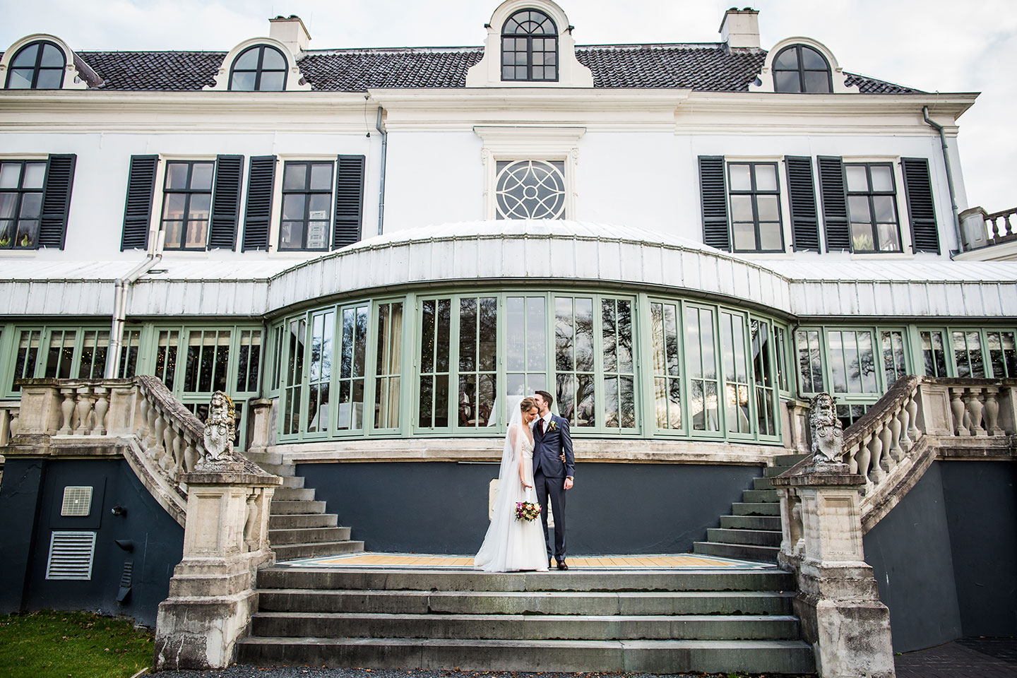 Fotoshoot bruiloft bij Kasteel Engelenburg