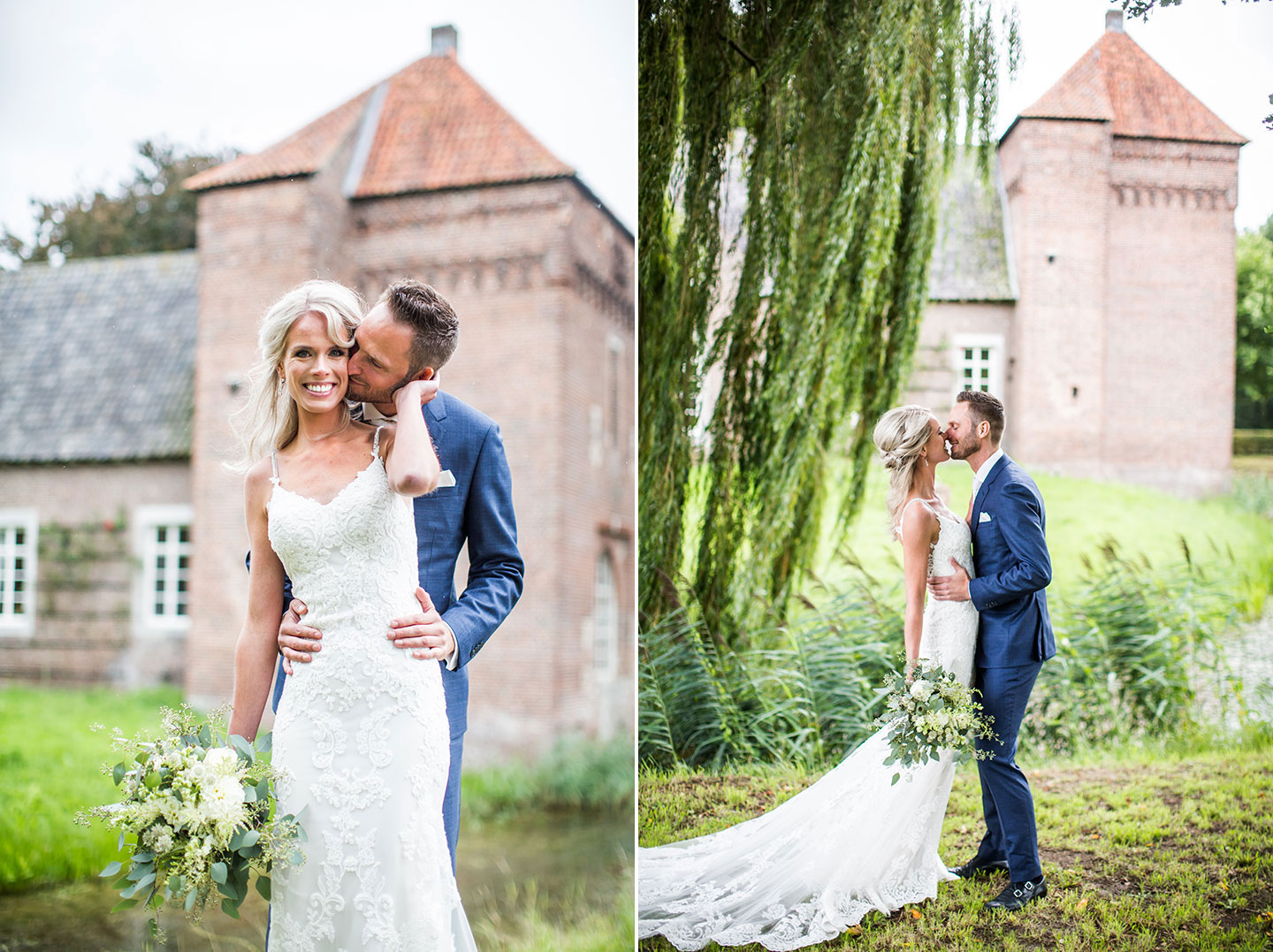 Fotografie tijdens een bruiloft bij Kasteel Tongelaar