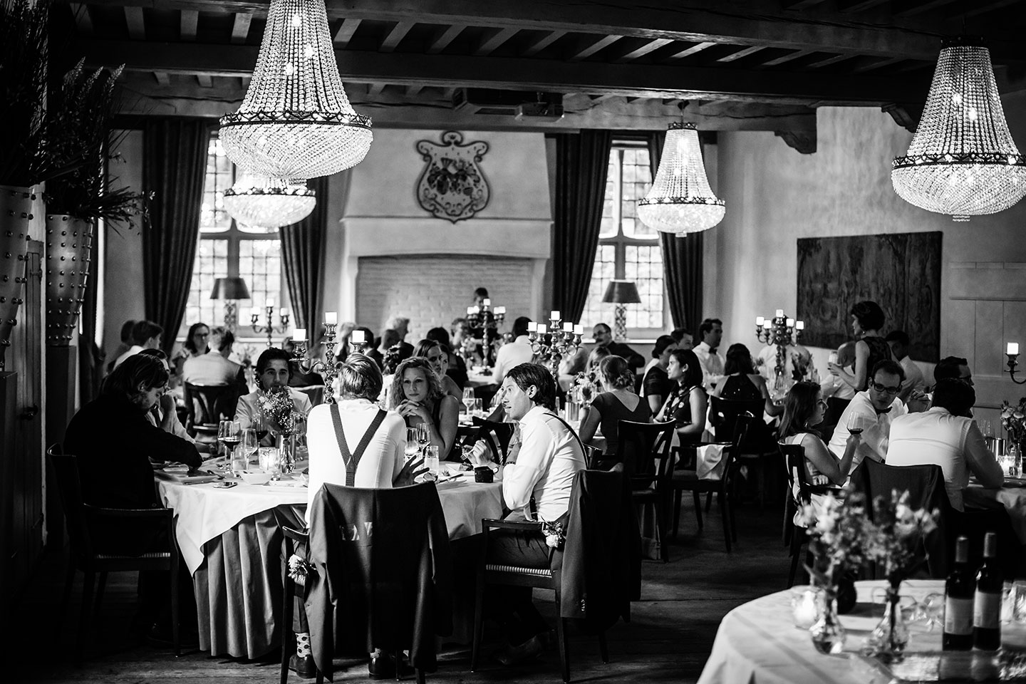 Diner bruiloft bij Kasteel Wijenburg