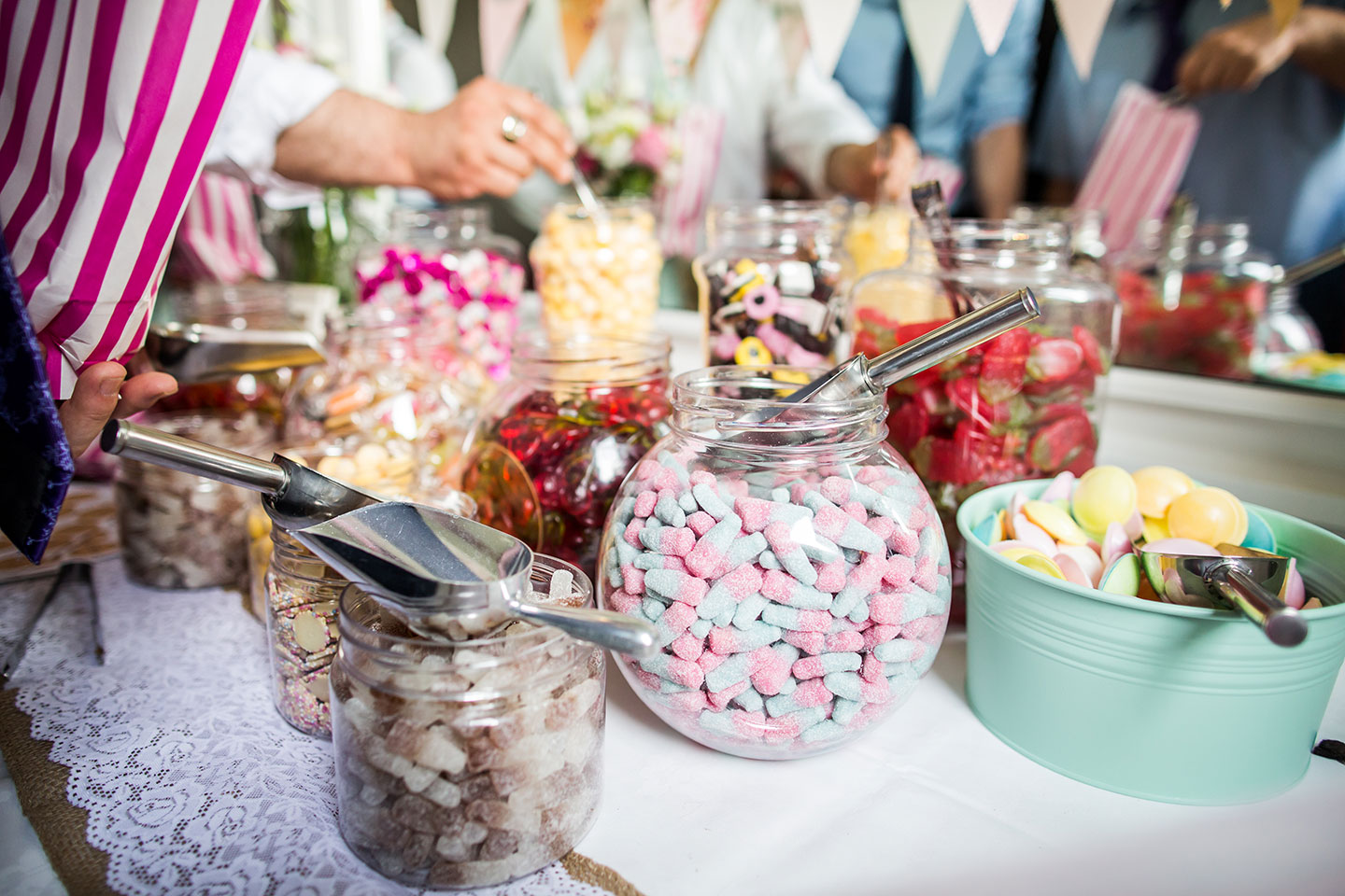 Sweet table bruiloft idee