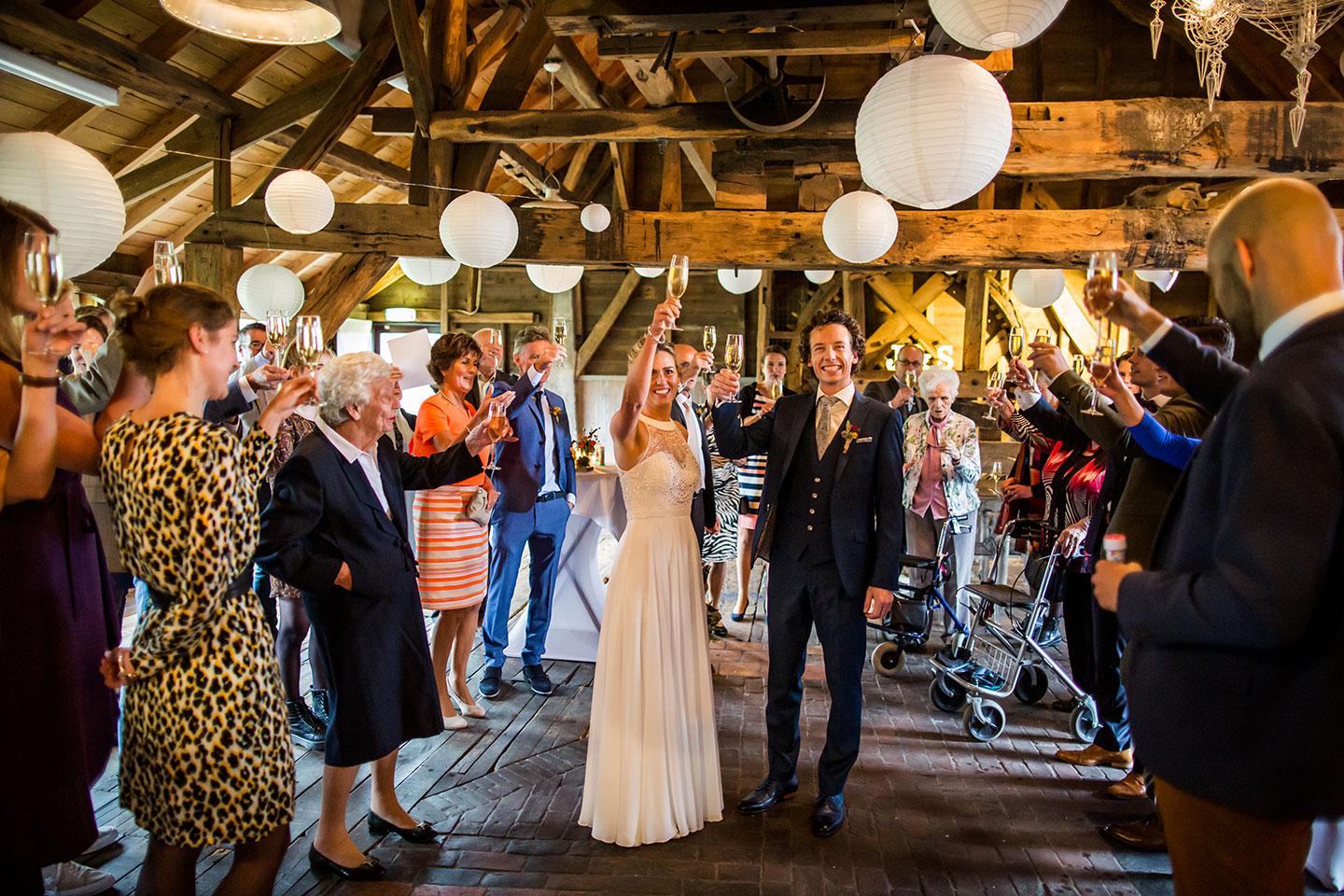 Toast bruiloft Watermolen van Opwetten