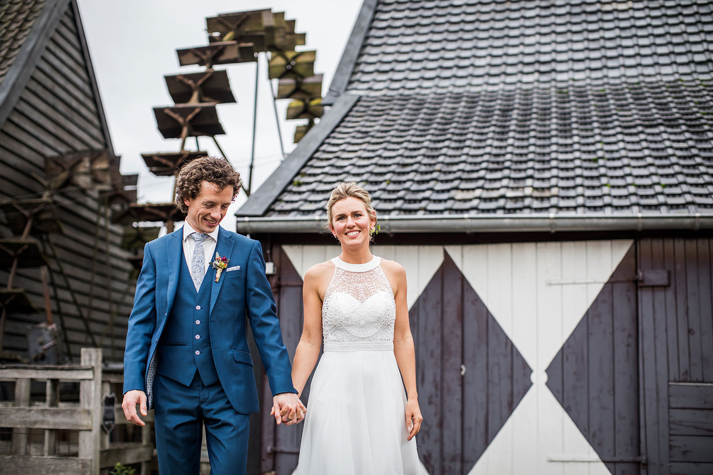 Fotoshoot bruiloft Watermolen van Opwetten