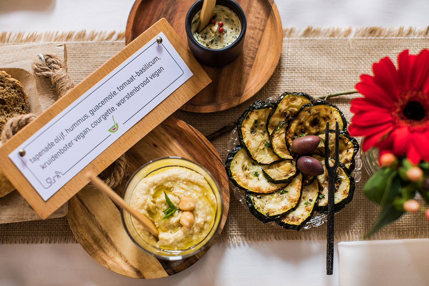 Veganistische bruiloft