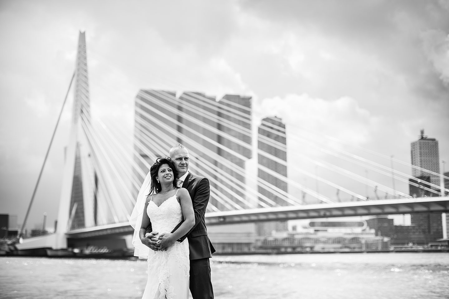 Bruidsfotografie Rotterdam Erasmusbrug