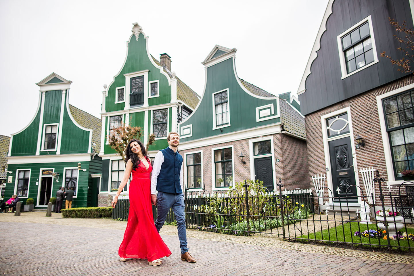 Indian prewedding shoot at a Dutch village near Amsterdam, the Netherlands